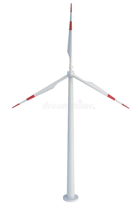 Wind Turbine Isolated On White Background Stock Illustration Illustration Of Resource