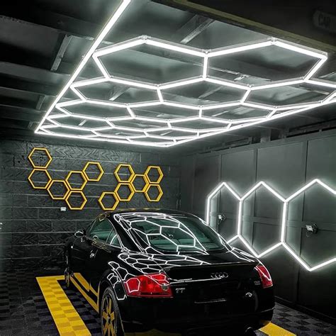 Hexagon Led Light For Auto Car Care Detailing Garage Hexagon Ceiling