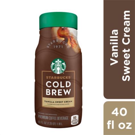 Starbucks® Premium Vanilla Sweet Cream Cold Brew Iced Coffee Carton 40