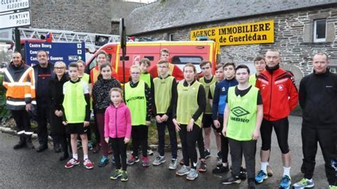 Gouarec Les jeunes sapeurs pompiers ont couru pour le Téléthon