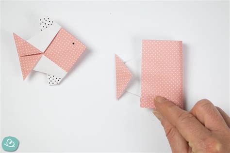 Fisch Rosa Falten Origami Anleitung Mit Pdf Vorlage Wunderbuntde