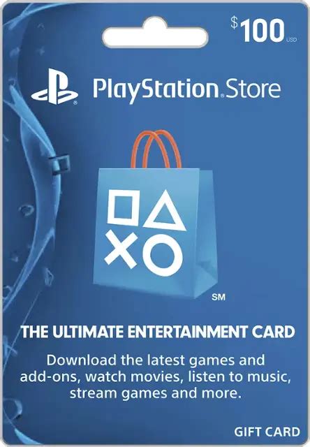 Sony Playstation Store Gift Card Sony Playstation Ps Best Buy