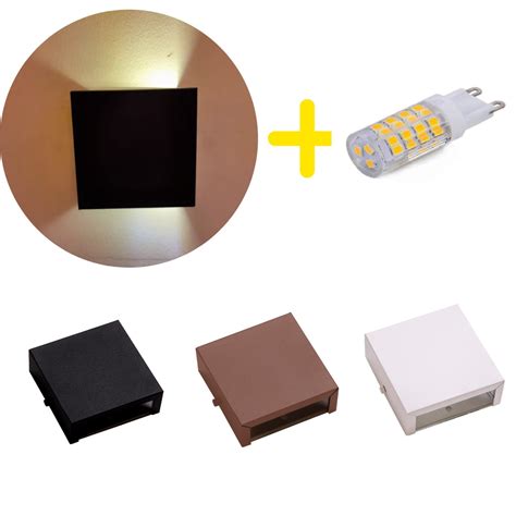 Arandela Ar Interno Externo Aluminio Lampada Led W Shopee Brasil