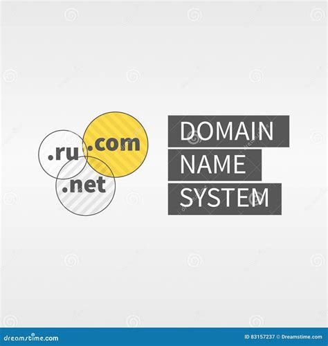 domain  services web logo  icon text    stock