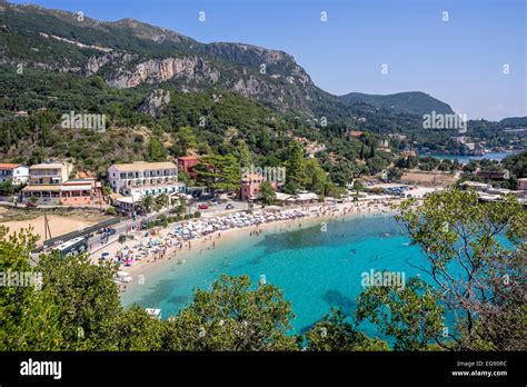 Paleokastritsa beach Corfu Stock Photo - Alamy