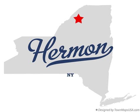 Map of Hermon, NY, New York