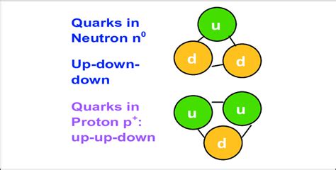 Quarks in neutron and proton. | Download Scientific Diagram