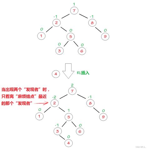 数据结构学习记录——平衡二叉树的调整（基本介绍、右单旋、左单旋、左右双旋、右左双旋、平衡因子的计算）rl旋转 Csdn博客