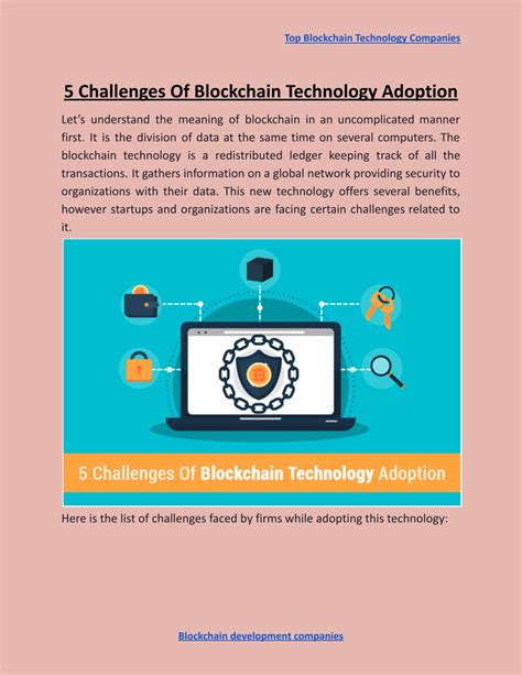 Ppt 5 Challenges Of Blockchain Technology Adoption Powerpoint