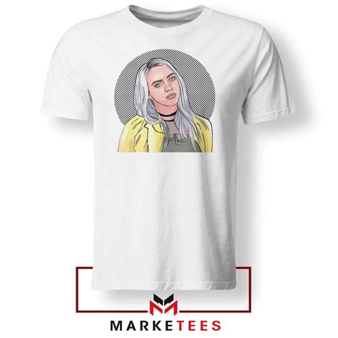 Billie Eilish Art Design Tee Shirt Best American Singer