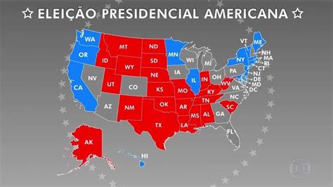 Jornal Nacional Mapa Eleitoral Dos EUA Mostra Por Que Alguns Estados