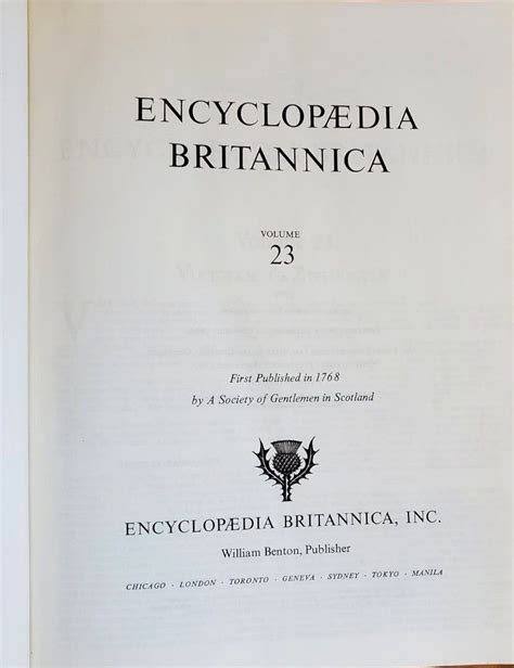 Vintage Complete Encyclopedia Britannica Set 1970 With Index Etsy