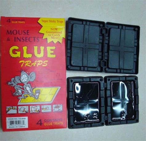 Sticky Mouse Glue Trap / Boards - 4 Pack For Rats Mice Bugs Roaches ...