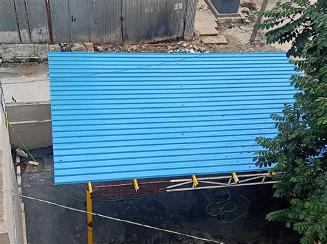 FRP Blue Prefabricated Parking Shed Thickness 4 Mm At Rs 270 Sq Ft In