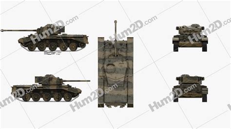 Comet Tank I Blueprint in PNG - Download Military Clip Art Images