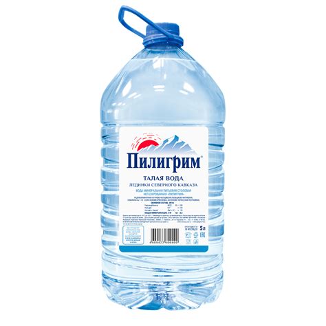 Пилигрим - вода Минеральная природная столовая питьевая 5 литров, без ...