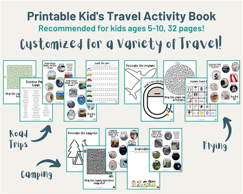 Printable Travel Activity Book for Kids - Trip Reporter