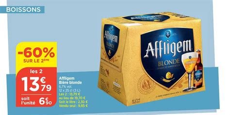 Promo Affligem Bi Re Blonde Chez Bi Icatalogue Fr