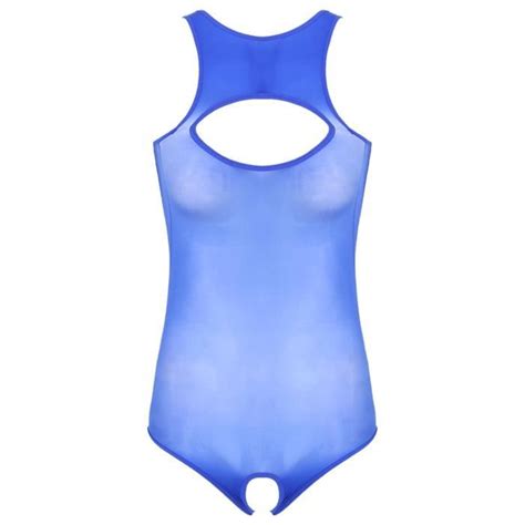 YOOJIA Body Transparent Sexy Femme Combianison Ouverte Entrejambes Erotique Lingerie Bodysuit