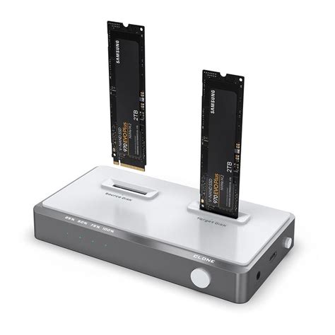 Rocketek Usb Gen Dual Bay M Nvme Ssd Docking Station Type C To