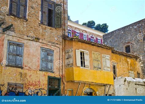 Old town of Nafplion stock photo. Image of color, europe - 71721686