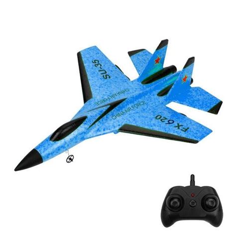 Mousse Avion Bleu Fx Su Rc T L Commande Avion G T L Commande