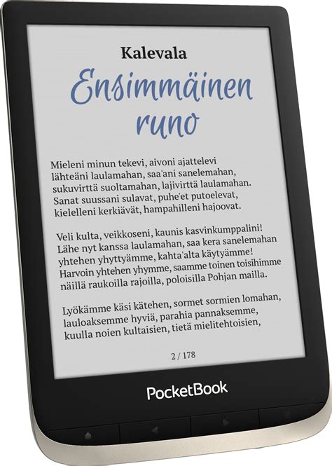 PocketBook Color 633 -e-kirjojen lukulaite, moon silver – Verkkokauppa.com