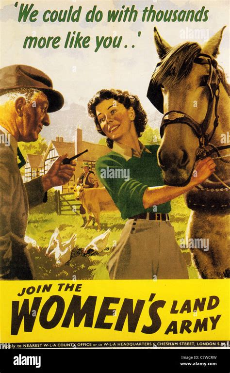 Land Army Posters Ww2 Hi Res Stock Photography And Images Alamy