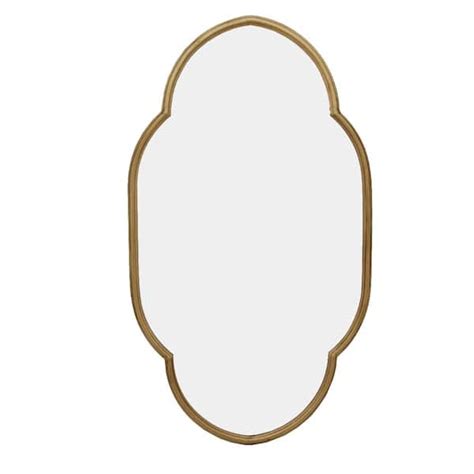 Stylewell Medium Ornate Gold Classic Accent Mirror In H X In W