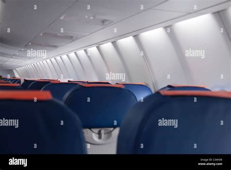 interior of airplane Stock Photo - Alamy