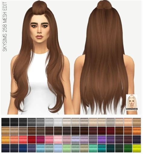 Miss Paraply Skysims 258 Hair Mesh Edit • Sims 4 Downloads Hair