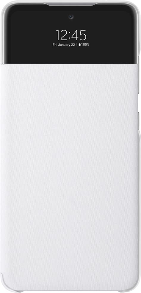 Чехол книжка Samsung Galaxy A52 Smart S View Wallet Cover White EF