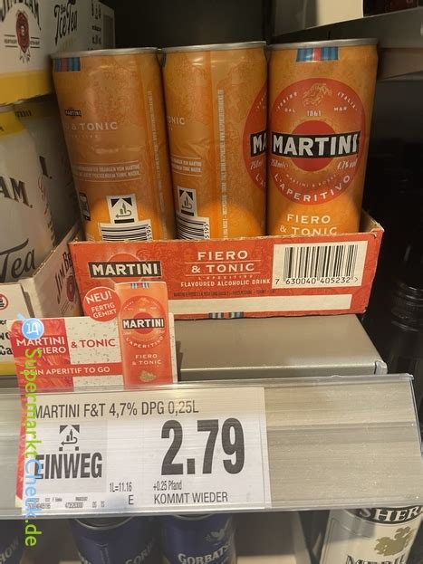 Martini Fiero & Tonic: Preis, Angebote & Bewertungen