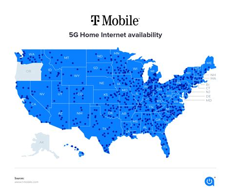 T Mobile Home Internet Coverage Map - Map Of Canada