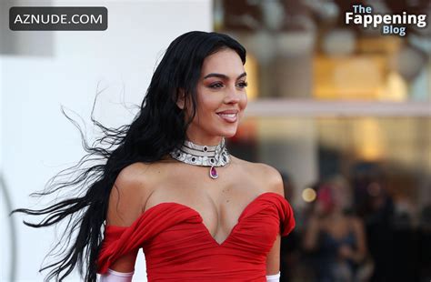 Georgina Rodriguez Sizzles In Red At The 80th Venice International Film