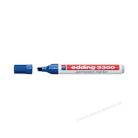 Edding Permanentmarker 3300 Keilspitze Blau Brevo Service De