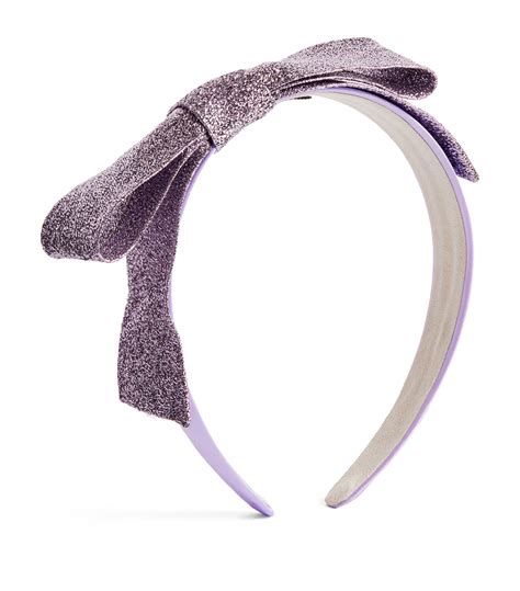 Hucklebones London Purple Bow Headband Harrods Uk