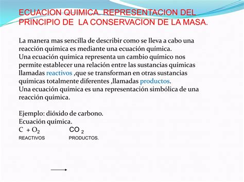 Ecuaciones Quimicas Ppt