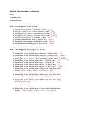 NETW360 Week 1 Lab NETW360 Week 1 Lab Basic RF Calculations Date