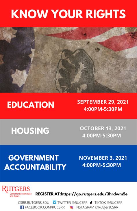 Know Your Rights Presentations - Rutgers Center for Security, Race and