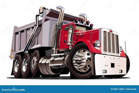 Dump Truck Tipper, Dumper Haul, Industry Machine Vector Illustration | CartoonDealer.com #188787652