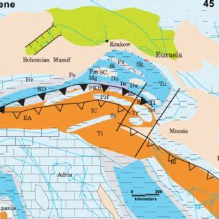 General paleogeography of the central Pannotia supercontinent during ...