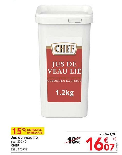 Promo Jus De Veau Li Chef Chez Metro Icatalogue Fr