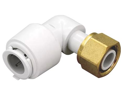 Floplast Flofit Plastic Push Fit Angled Tap Connector 15mm X 1 2 Screwfix