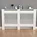 Fativo High Radiator Cover Wood Cabinet Cm Height White Large Heater