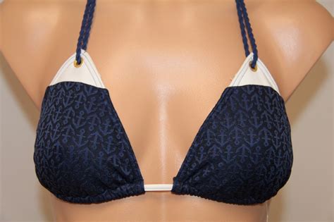 NWT Sperry Top Sider Swimsuit Bikini Bra Top Sz S Navy EBay