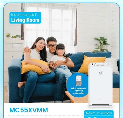 Daikin MC55XVMM Air Purifier Air Streamer Active Plasma Ion HEPA