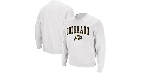 Colosseum Athletics Colorado Buffaloes Arch And Logo Crew Neck Sweatshirt