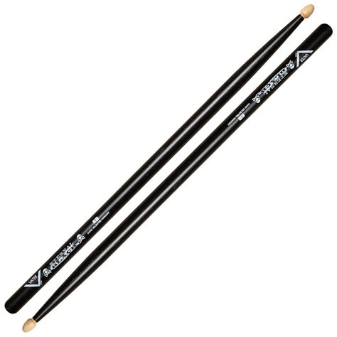 Palillos Del Tambor Vater Eterno Negro 5B Punta De Madera Gear4music