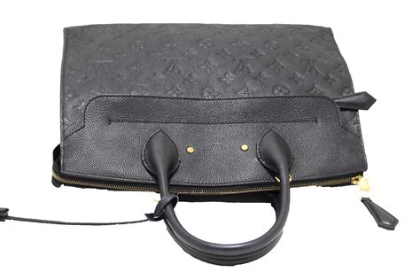 authentic louis vuitton black monogram empreinte leather pont neuf gm
